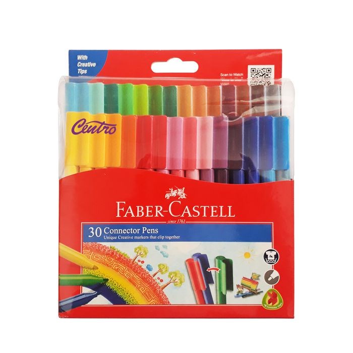 

(BISA COD) Faber Castell Connector Pen 30 Warna Set Spidol Colouring Pen