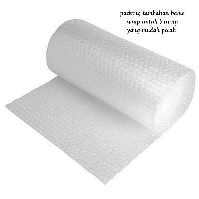 

packing tambahan bubble wrap untuk barang yang mudah pecah biar aman