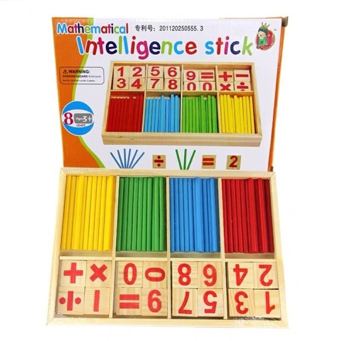 

Mainan Anak Montessori Stik Hitung / Counting Sticks