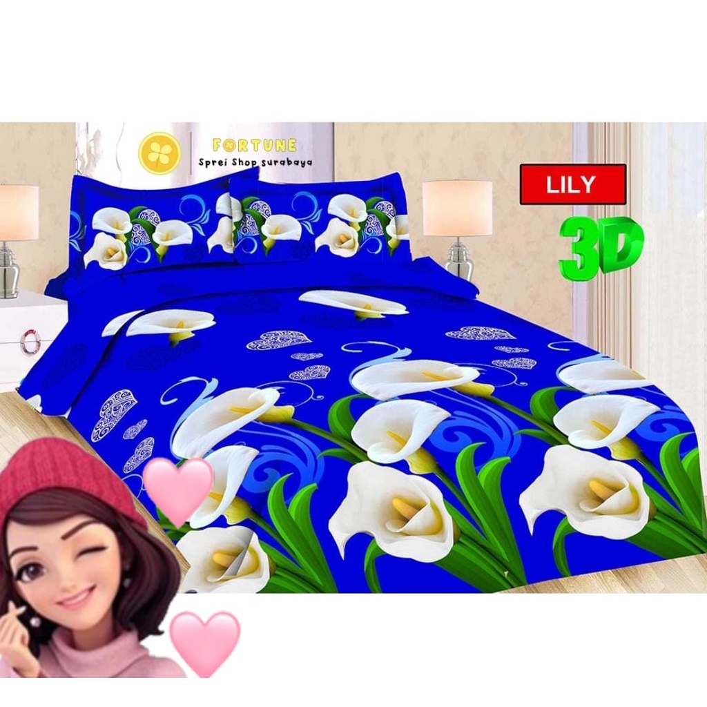 Sprei/Bonita/Sprei Bonita Queen 160x200 motif terbaru