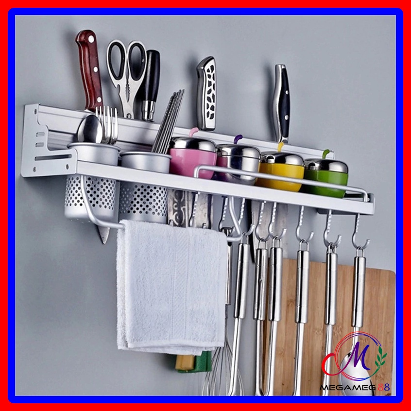 Rak Dinding Dapur / Rak Bumbu Dapur / Rak Aluminium
