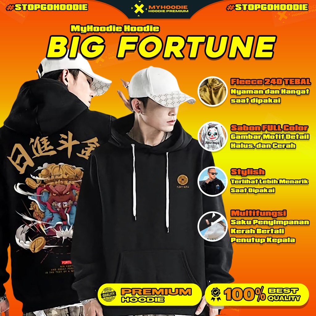 COD  Jaket Sweater Hoodie Pria Distro wadezigOriginal Big Size Jumbo M - XXL Hoodie Sunmori