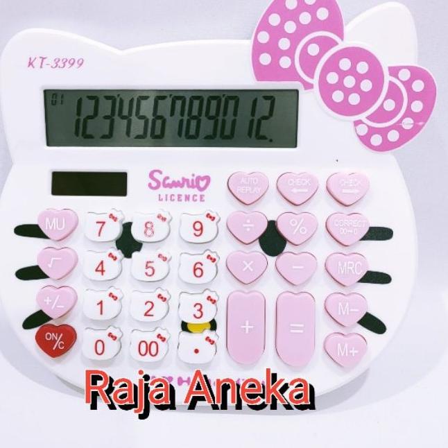 

✅HARGA GROSIR >> Kalkulator Hello kitty JUMBO SIZE kartun calculator Hello kitty KT3399 KT 3399 12 d