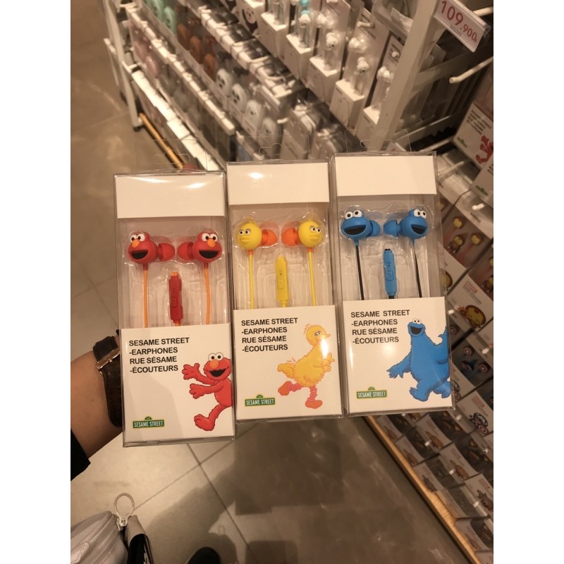 EARPHONE SESAME STREET MINISO