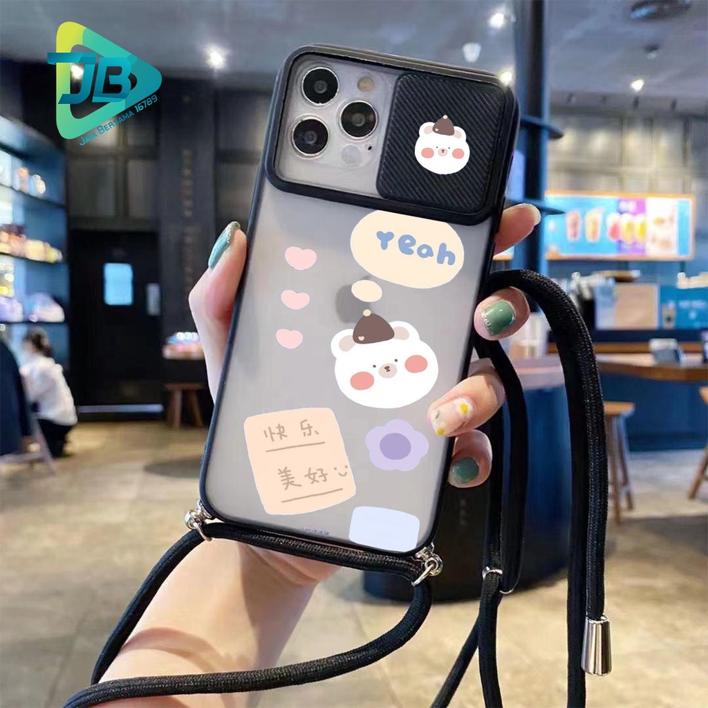 SOFTCASE SLINGCASE SLIDE PELINDUNG KAMERA BABY CUTE SAMSUNG OPPO VIVO REALME IPHONE XIAOMI ALL TYPE JB5157