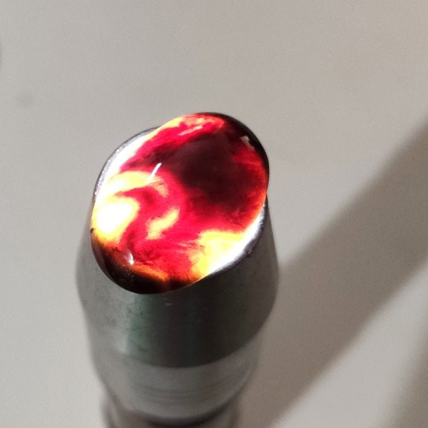 BATU AKIK NATURAL YAMAN WULUNG HITAM PEKAT - KECUBUNG API DISENTER MERAH KRISTAL