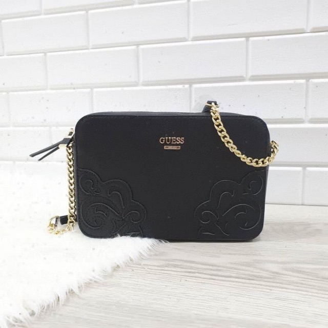 TAS GUESS FLORAL RANTAI ORIGINAL