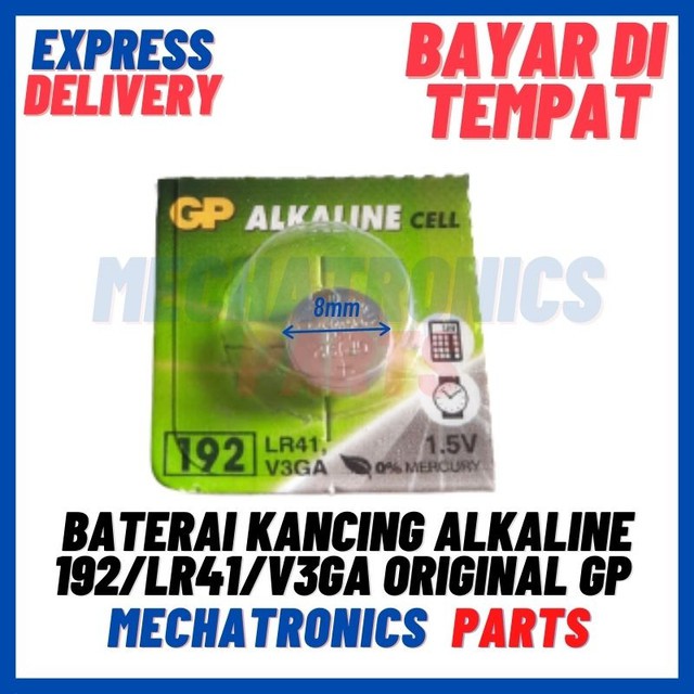 [BTR-9018] BATERAI KANCING ALKALINE 192/LR41/V3GA ORIGINAL GP BATERAI