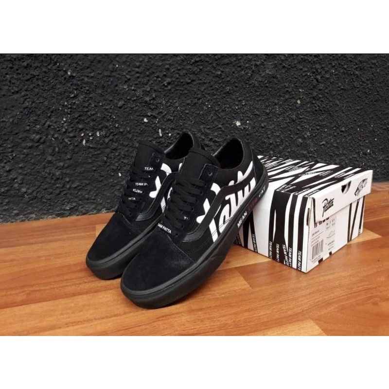 VANS OLD SKOOL PATTA ALL BLACK