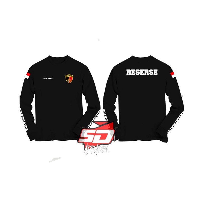kaos reserse /baju reserse lengan panjang