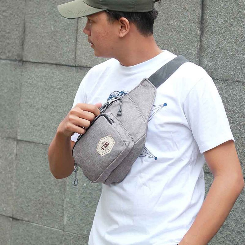 New Arrival Tas salempang pinggang pria waistbag slingbag bahan premium terbaru promo garansi COD