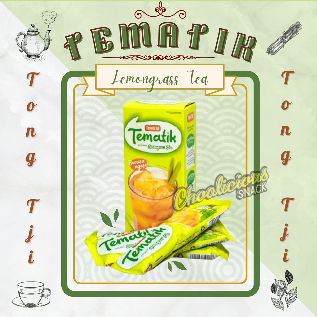 

Tong Tji Tematik Varian Lemongrass Tea Minuman Teh Bubuk Instant