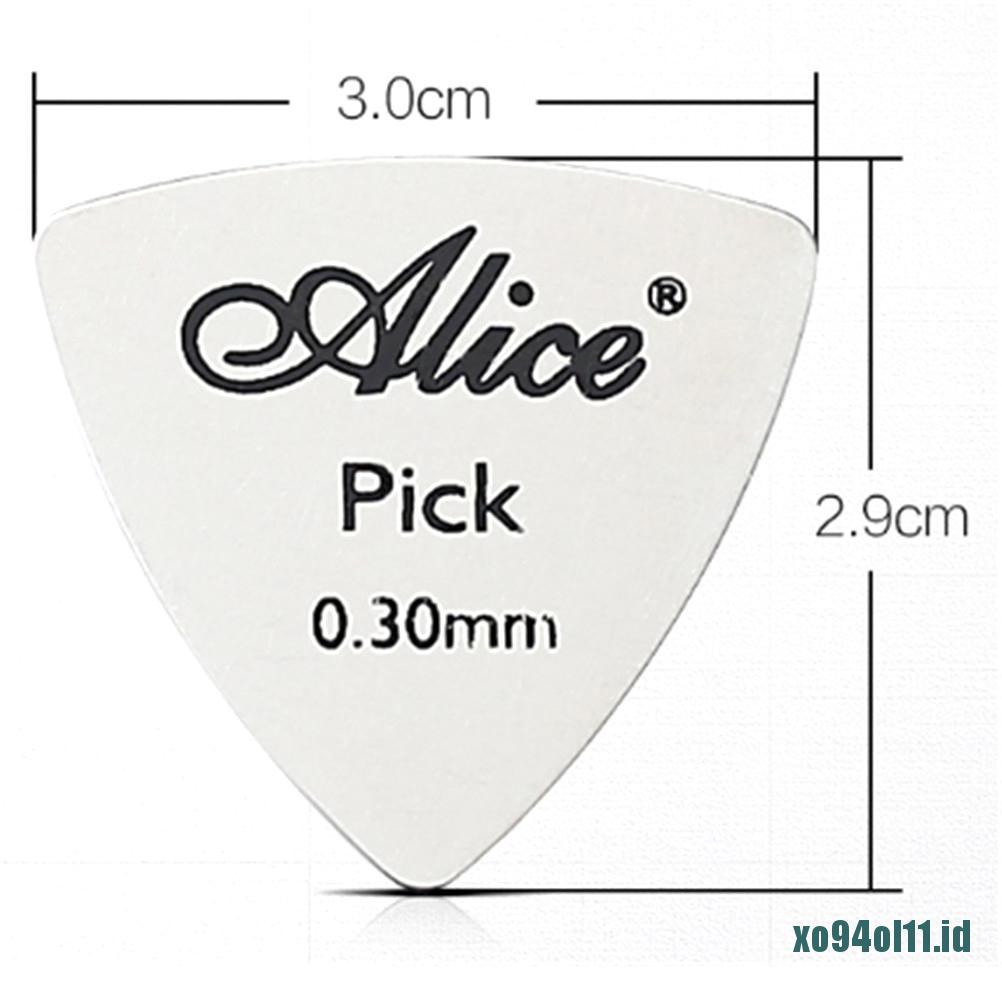 &lt; Xo94 &gt; Pick Gitar Bahan Metal Tipis 0.3mm Untuk Pemula / Profesional