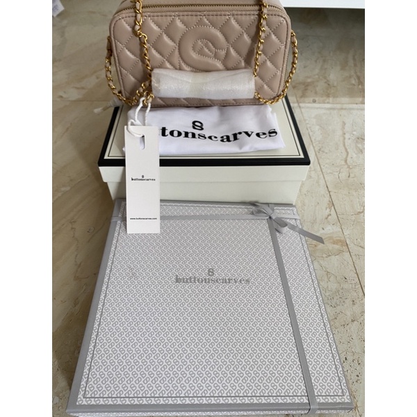 yura bag SAND buttonscarves