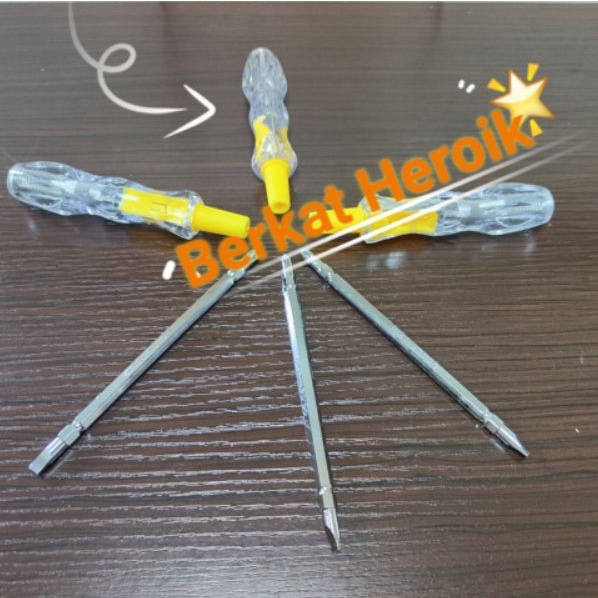 Tespen Bolak Balik 2 Way/obeng tespen bolak balik /test pen listrik /bahan  bagus