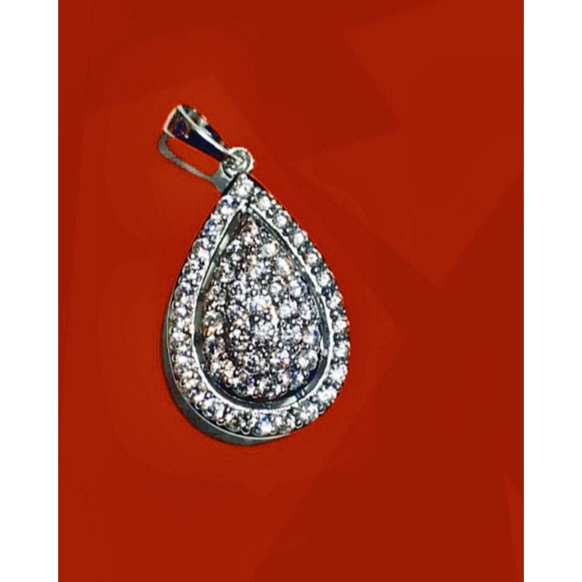 Liontin berlian perak titanium/Liontin permata Titanium