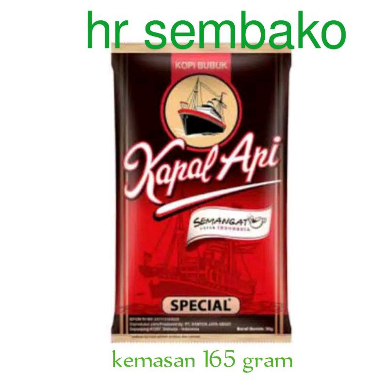 

kopi bubuk Kapal Api special kemasan 165 gr