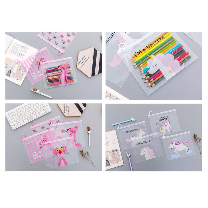 

TULIS-ALAT- PF07 UNICORN AND PANTHER A5 STATIONERY FILE FOLDER / TEMPAT PENSIL - UNICORN SATU -ALAT-