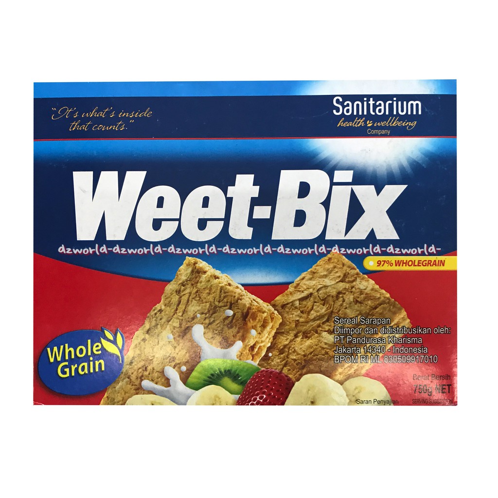 Sanitarium 750gr Weet Bix Aussie Sereal Sarapan Terbuat Dari Gandum Pilihan Cereal Sani Tarium