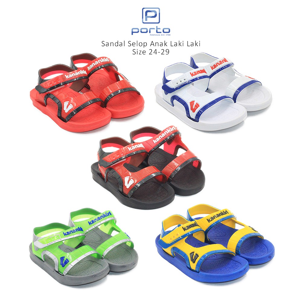 Porto Sandal  Anak  Laki  Laki  K5002 Size 24 29 Shopee  