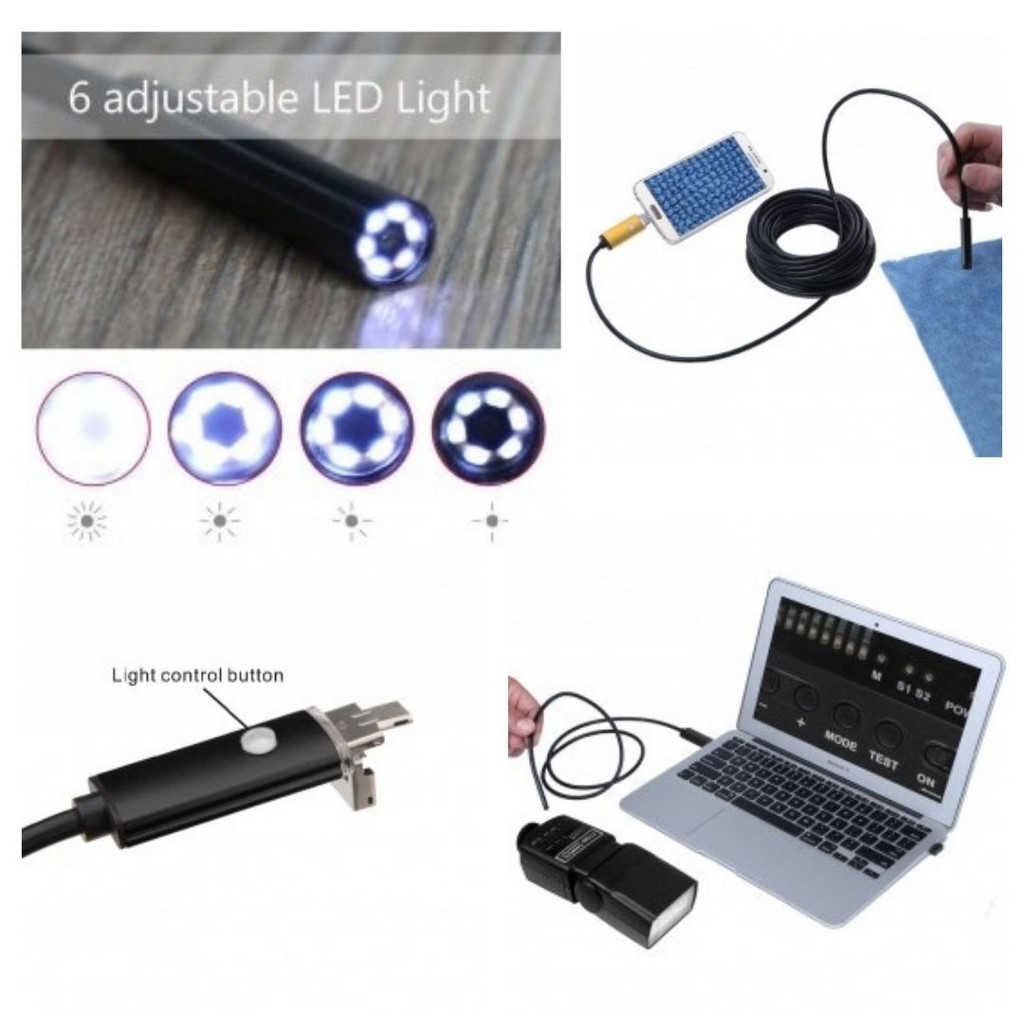 Spy Mini Kamera SmartCam Endoscope USB 7mm With Lamp Waterproof HD 111132