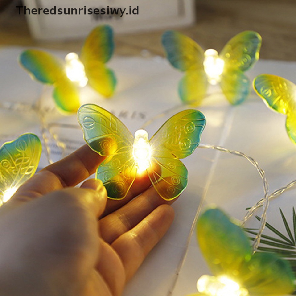 # Alat Rumah Tangga # Butterfly Lampu String LED Bentuk Kupu-Kupu Untuk Dekorasi Pernikahan / Natal