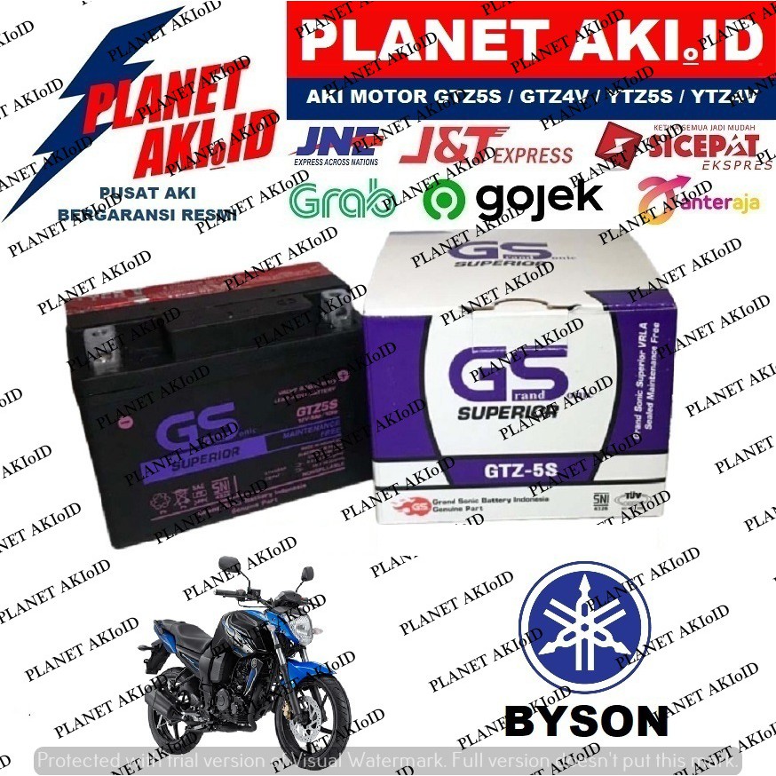 Aki Motor Yamaha Byson GTZ5S Accu Kering MF