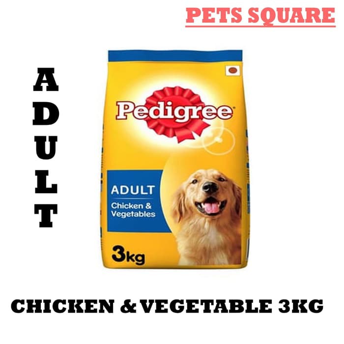 MAKANAN ANJING PEDIGREE CHICKEN &amp; VEG (ADULT) 3KG