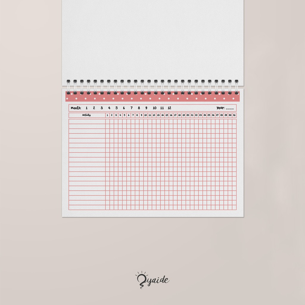 

Habit Tracker Catatan Agenda Rutinitas A4 A5 B5