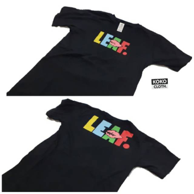  Kaos  Distro Pria  Leaf Logo Baju Distro 347 screamous 