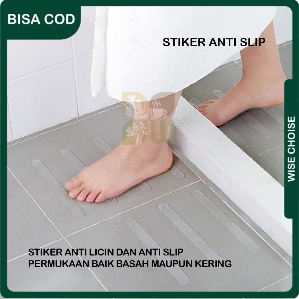 Stiker Anti Slip Bathtub Lantai Kamar Mandi Licin Kaca Keramik Tangga