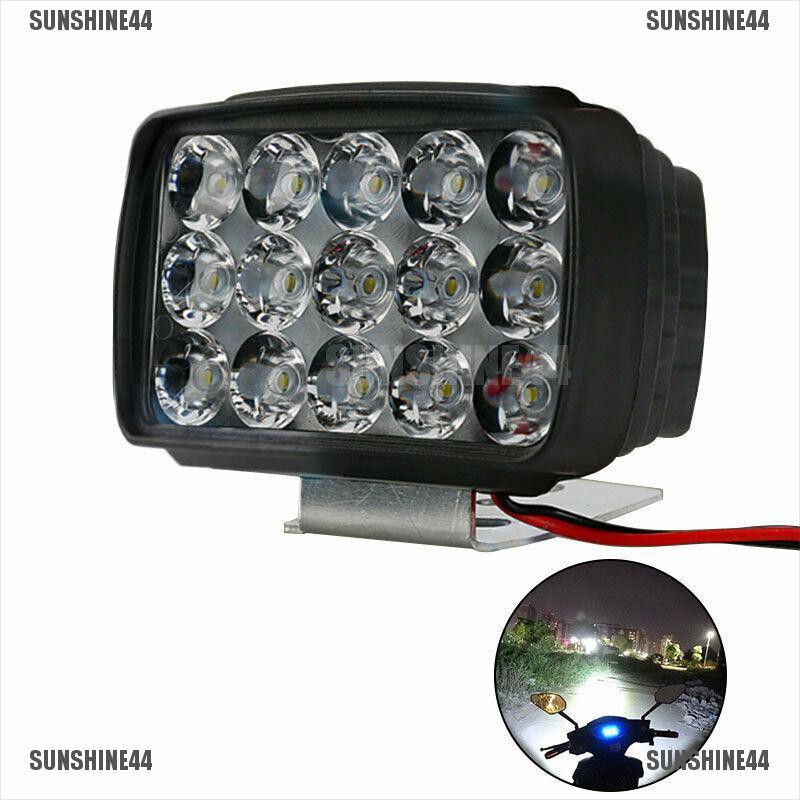 [sun44] Lampu Sorot 15 LED 1000LM untuk Motor / ATV / UTV / Skuter [Bi &amp; fi]