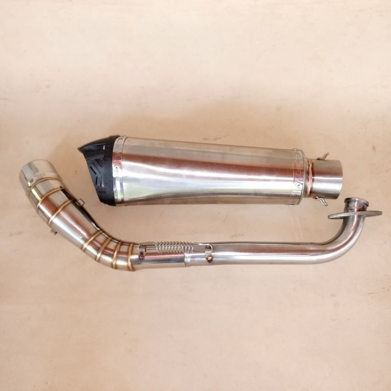 knalpot racing polos universal corong tutup hitam model creampie cp2 cp 2 nmax new 2020 lexy aerox P