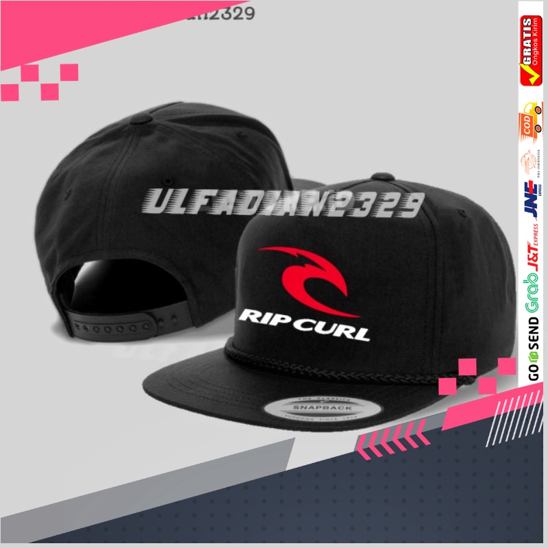 Topi Pria Dewasa Ripcurl Snapback Original Import Murah