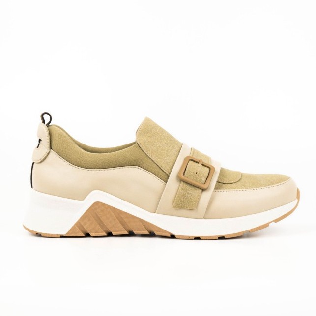 READY Kaninna CLAIRE sepatu slip on wanita in beige - 40, beige TERBARU