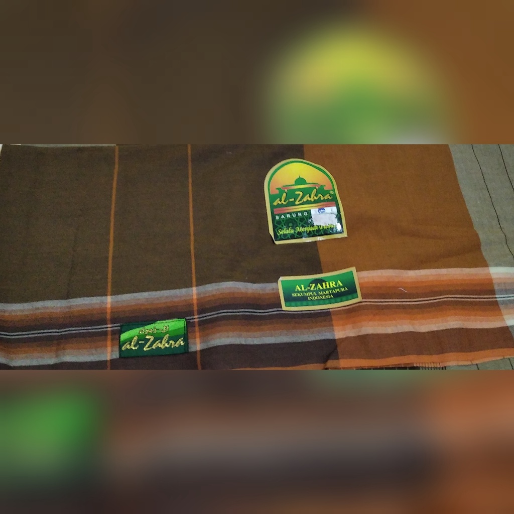 sarung al zahra coklat brown ibadah pria gift kado promo sale