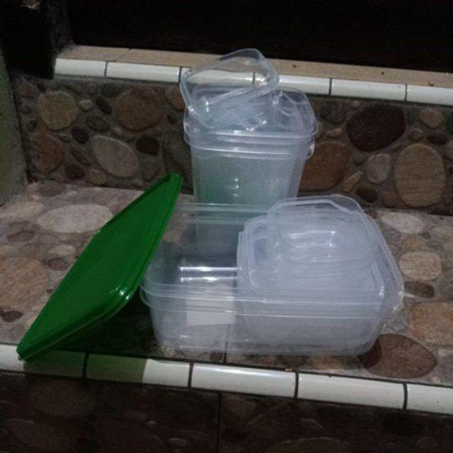 1.tempat Makanan,kotak Makan Set 17 Pcs Warna Orange,lunch Box .