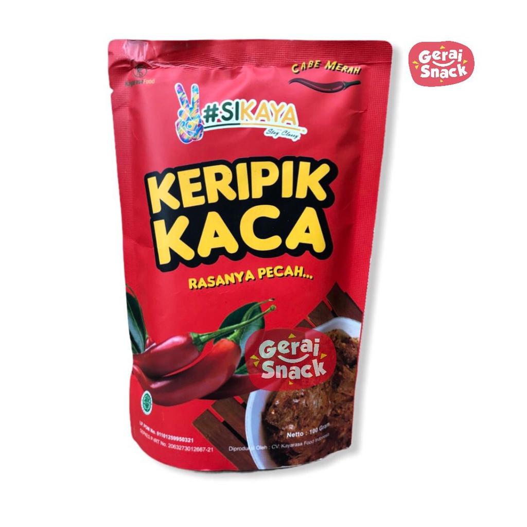 Bundling 3 - Tempe Krezi Spicy - Talas CCH Original - Keripik Kaca Sikaya Cabe Merah