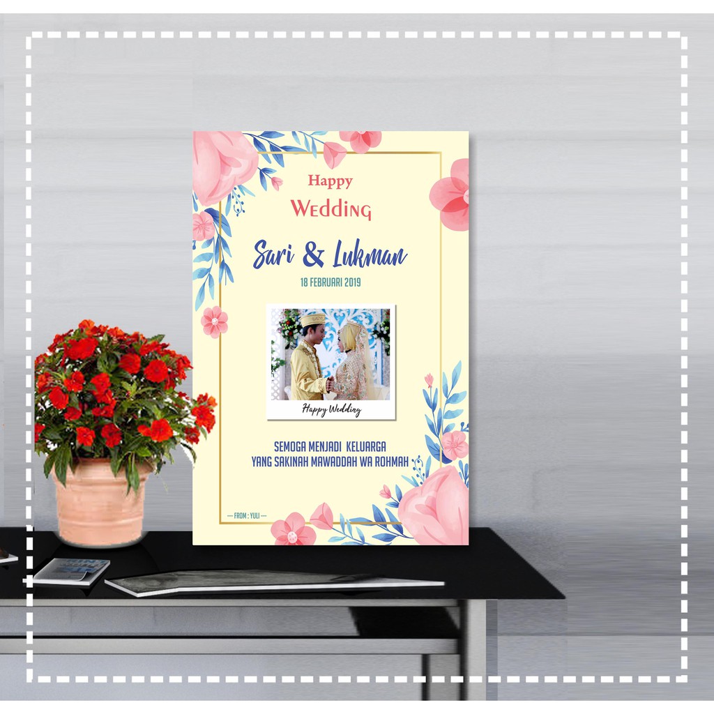 wall decor Hiasan dinding custom kado souvenir pernikahan wedding shabby chic