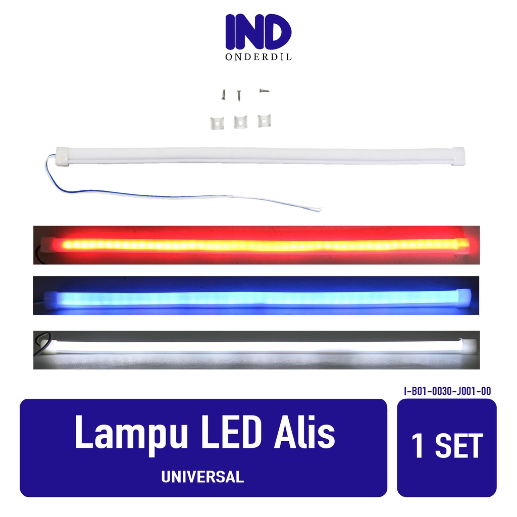 Lampu Variasi LED-Neon Alis Motor-Mobil Flexible Variasi Warna Putih 30 Cm-30cm