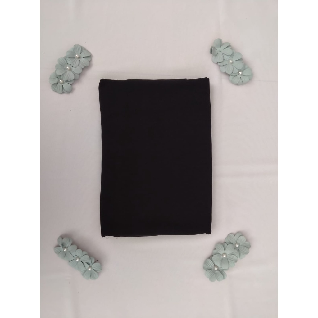 pashmina jumbo syar'i 200x100cm-Hitam