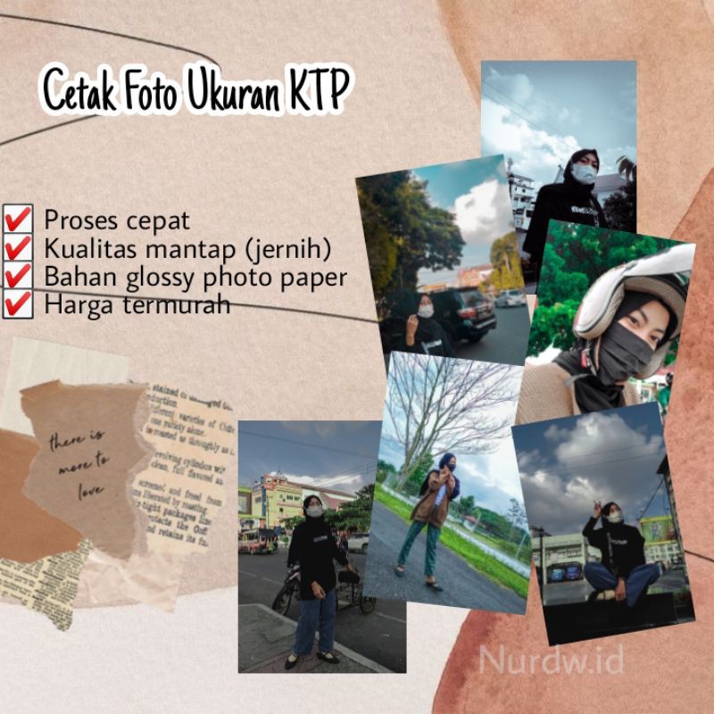 CETAK FOTO UKURAN KTP (5,5cm x 8,6cm)