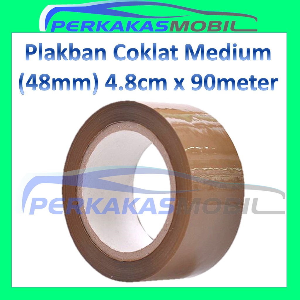 

Lakban Selotip Isolasi Solasi Solatip Plastik Coklat Cokelat 48mmx90meter 100 yard OPP Adhesive Tape