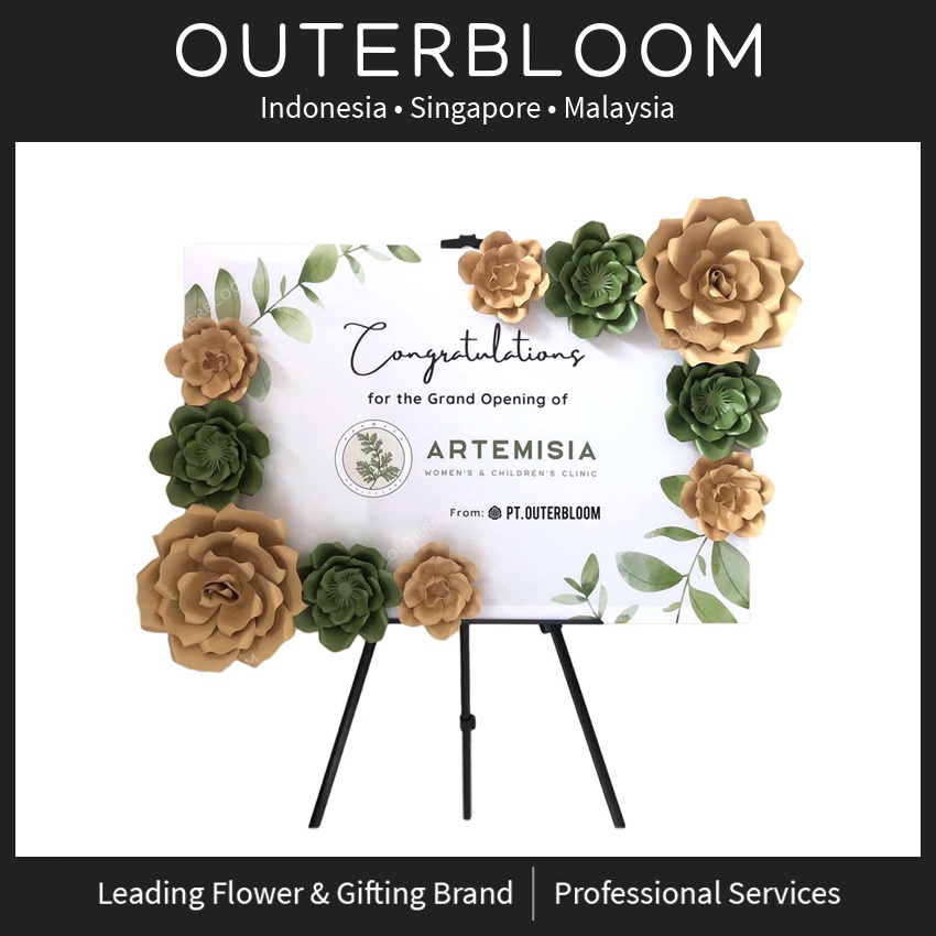 papan bunga kertas   outerbloom terabithia paper flower board