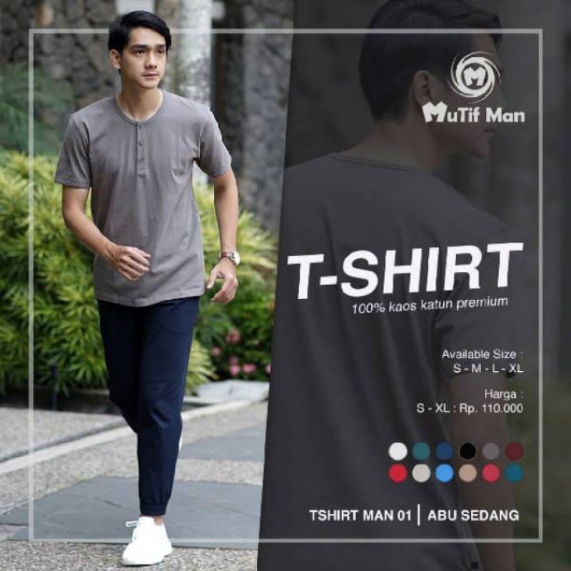 Mutif,TSM 01,atasan pria lengan pendek,T-Shirt Man 01,Mutif Man simple