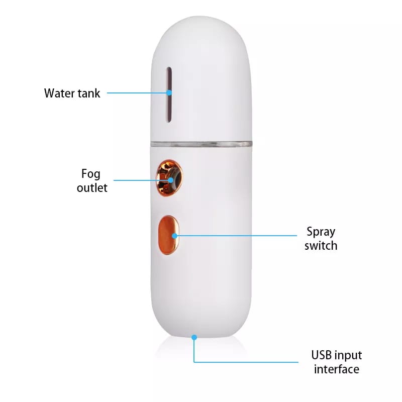 ♥TMALL88♥Nano Spray Portable Mini USB Mist Sprayer Pelembab Perawatan Wajah