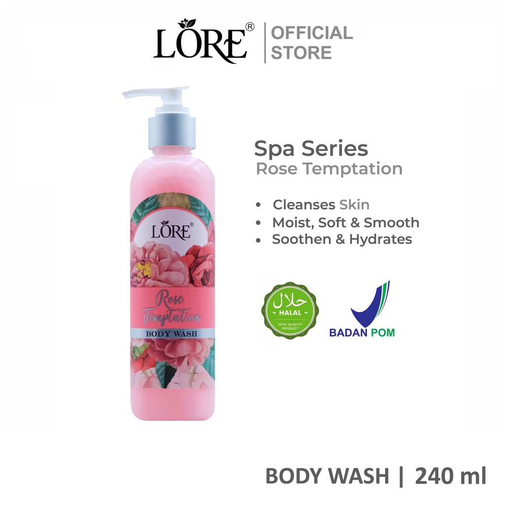 LORE Rose Temptation Body Wash 240 ml