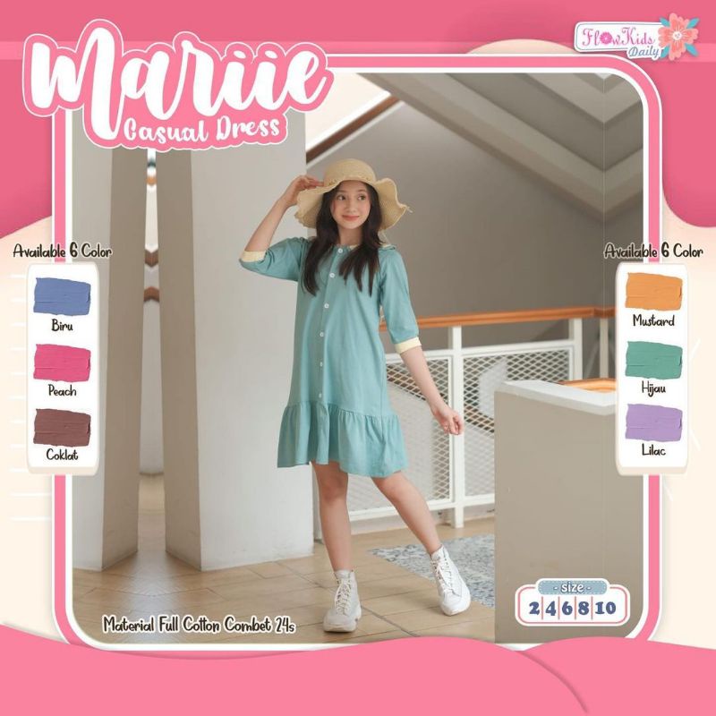 Marie dress anak perempuan by flowkids