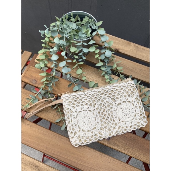 Dompet Pandan Rajut Benang Katun Kerajinan Bali Dompet Bali Tas Dompet