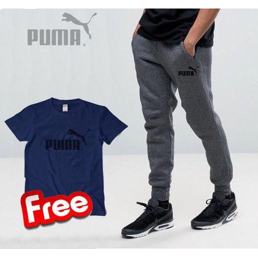  CELANA  JOGGER  PUMA EVO BLACK GRADE ORIGINAL BIG  SIZE S  M L 